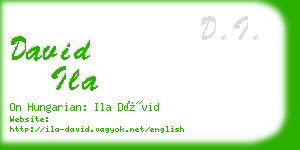 david ila business card